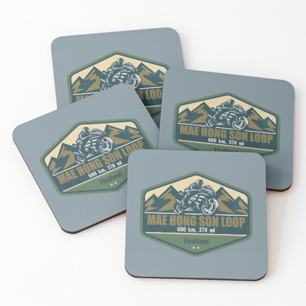 Item preview, Mae Hong Son Loop Thailand Biker Badge designed and sold by CynthiaGraphics.