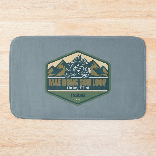 Item preview, Mae Hong Son Loop Thailand Biker Badge designed and sold by CynthiaGraphics.