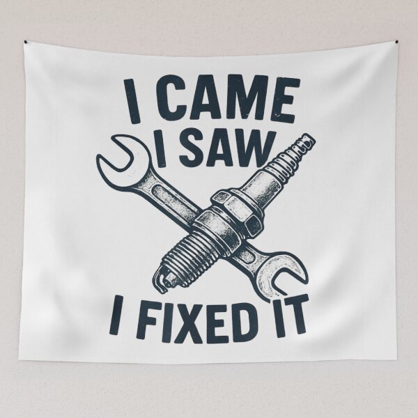 Item preview, I Came I Saw I Fixed It Funny Mechanic Handyman Tools designed and sold by MassonCalepon.