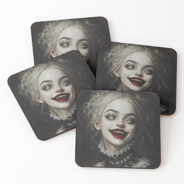 Item preview, Victorian Vampire Woman Gothic Smile Portrait designed and sold by DarkHolyQueen.