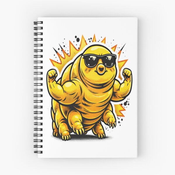 Item preview, Funny Tardigrade Flexing Muscles Water Bear Comic Art designed and sold by ArtFreshStudio.
