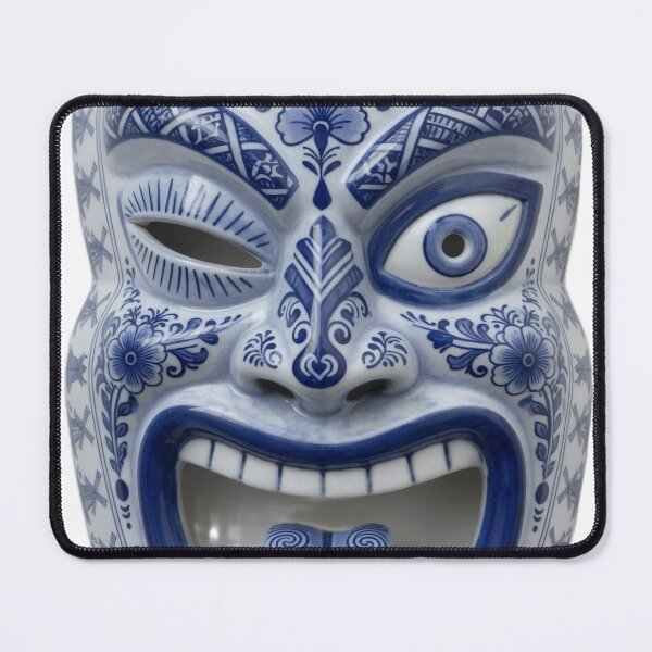 Item preview, Delft Tiki Mask designed and sold by MatrixTattoo.