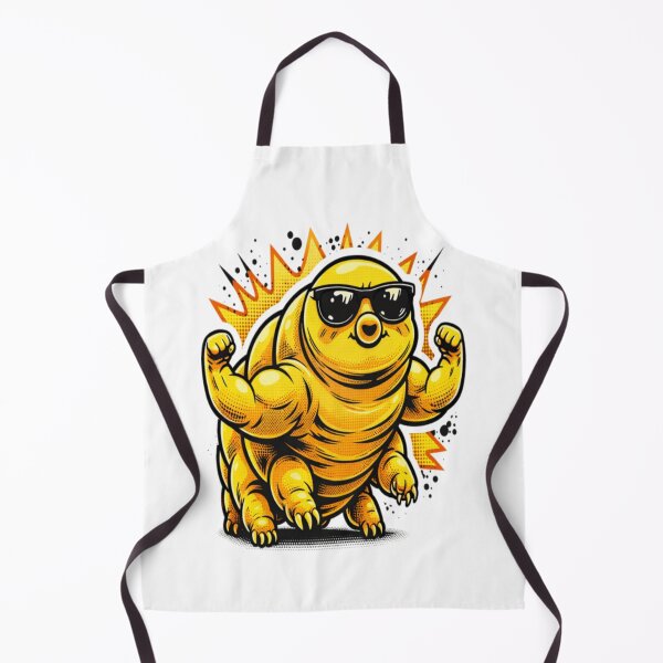 Item preview, Funny Tardigrade Flexing Muscles Water Bear Comic Art designed and sold by ArtFreshStudio.