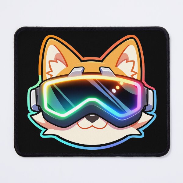 Item preview, Neon VR Corgi Face with Cyberpunk dog Kawaii Gamer for Youth designed and sold by lematworks.