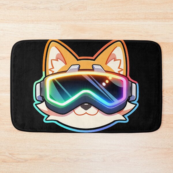 Item preview, Neon VR Corgi Face with Cyberpunk dog Kawaii Gamer for Youth designed and sold by lematworks.