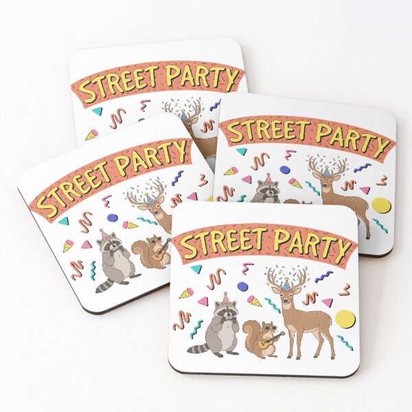 Item preview, Street Animal Party 1990s Style Raccoon Deer Squirrel  designed and sold by Milasneeze.