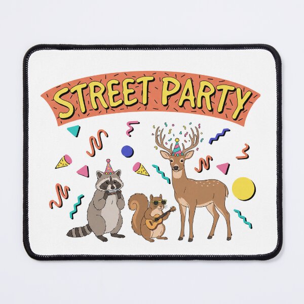 Item preview, Street Animal Party 1990s Style Raccoon Deer Squirrel designed and sold by Milasneeze.