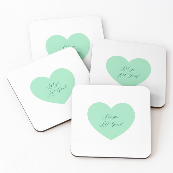 Item preview, LET GO LET GOD | GREEN HEART designed and sold by thehappyintrovert .