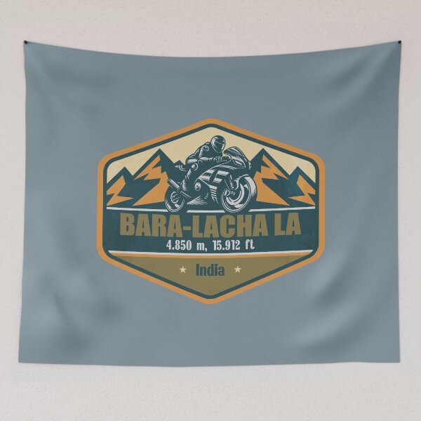 Item preview, Bara Lacha La Himalaya India Biker Badge designed and sold by CynthiaGraphics.
