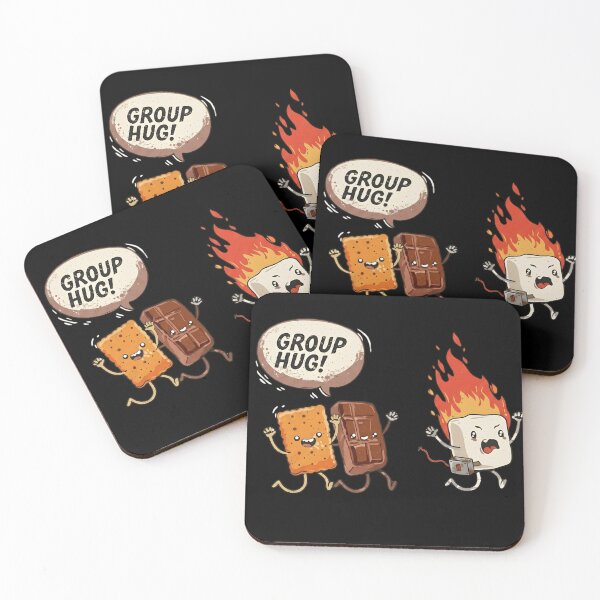 Item preview, Funny S'mores Group Hug - Cute Toasted Marshmallow Chocolate Cracker designed and sold by haitrieuic96.