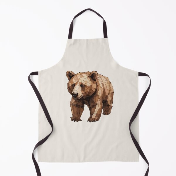 Item preview, Geometric Mosaic Grizzly Bear – Modern Animal Art designed and sold by Tklezardesigns.