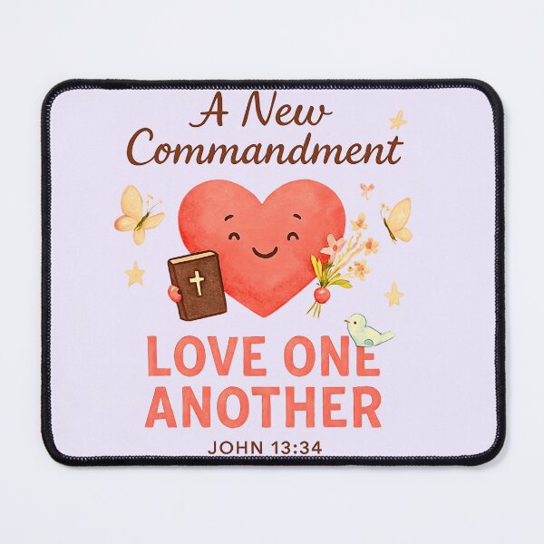 Item preview, Love One Another Kawaii Heart & Bible Verse designed and sold by Oddly Blessed.