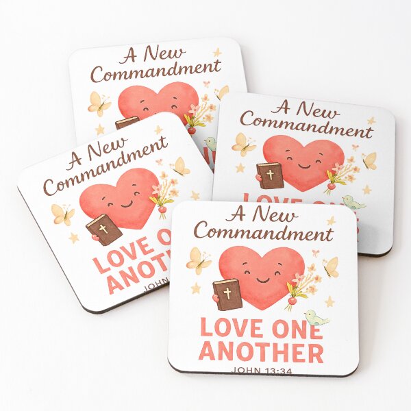 Item preview, Love One Another Kawaii Heart & Bible Verse designed and sold by Oddly Blessed.