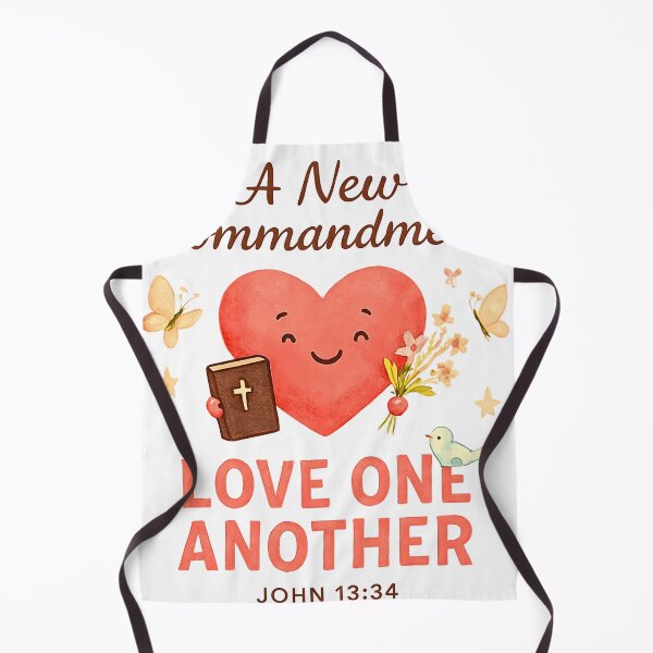Item preview, Love One Another Kawaii Heart & Bible Verse designed and sold by Oddly Blessed.