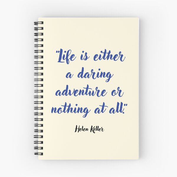Item preview, Life is either . . . Helen Keller Quotation designed and sold by CharlottePlaceArt.