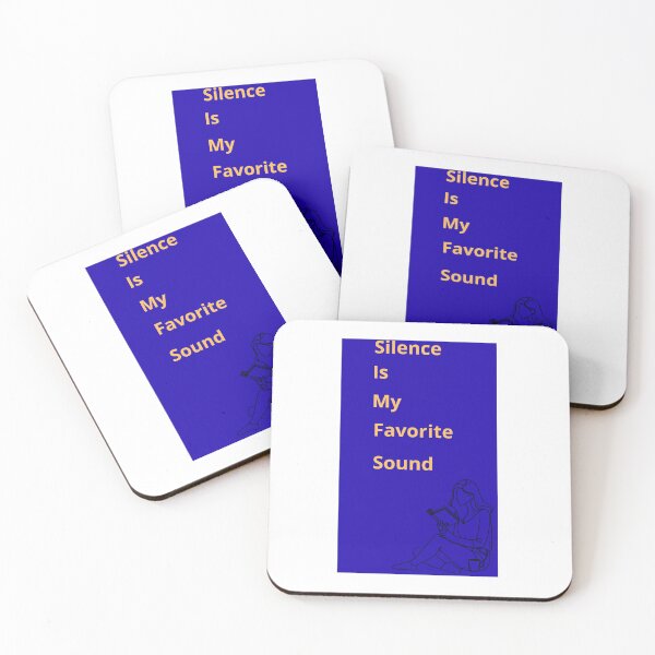 Item preview, Silence Is my favorite sound - Introvert book lover design designed and sold by Mastalina99.