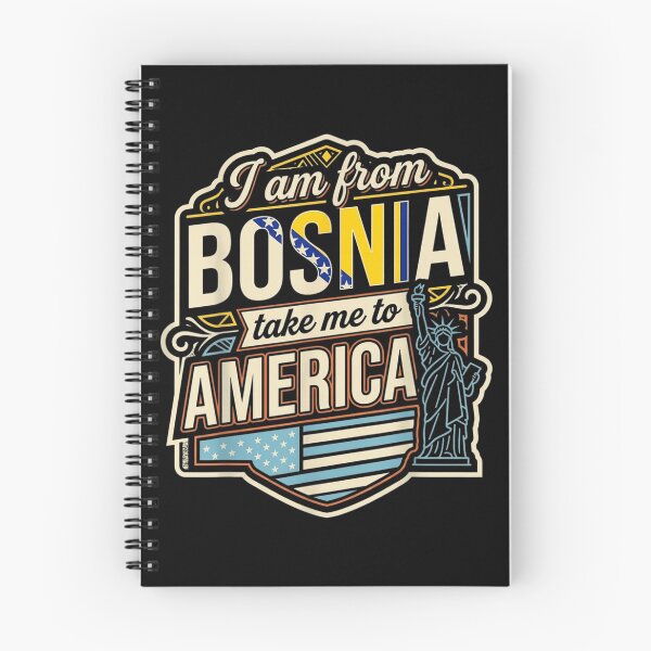 Artikelvorschau, Ich komme aus Bosnien, bring mich nach Amerika, bosnisch-amerikanisches Erbe entworfen und verkauft von NgumohaLanke.