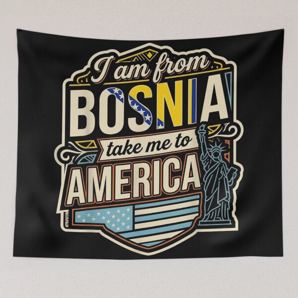 Item preview, I Am From Bosnia Take Me To America Bosnian American Heritage designed and sold by NgumohaLanke.