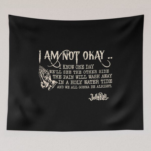 Item preview, Jelly Roll I Am Not Okay Retro designed and sold by RiebbonzzArt.