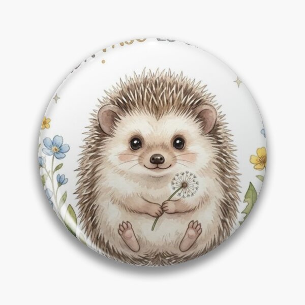 Item preview, Cute Hedgehog with Motivational Phrase: Every Step Is an Achievement designed and sold by SIL-STUDIO .