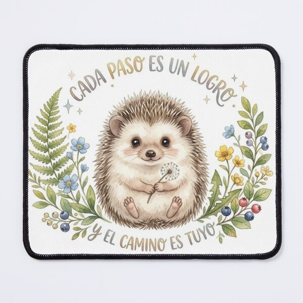 Item preview, Cute Hedgehog with Motivational Phrase: Every Step Is an Achievement designed and sold by SIL-STUDIO .