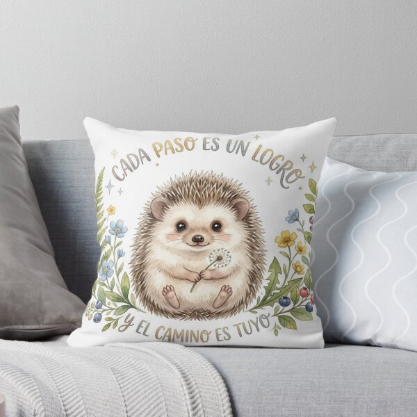 Item preview, Cute Hedgehog with Motivational Phrase: Every Step Is an Achievement designed and sold by SIL-STUDIO .