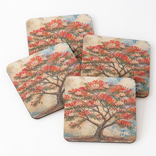Item preview, Flamboyant Tree Reunion Island - La Reunion Lovers designed and sold by artyfartypants.