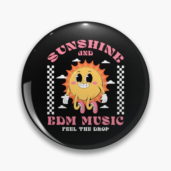 Item preview, Sunshine and EDM Music Retro Sun Festival Rave designed and sold by Dmetalx Art Apparel.