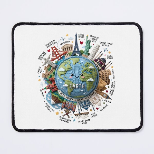 Item preview, Cute Amigurumi Tenerife World Landmark Map designed and sold by Rohan132.