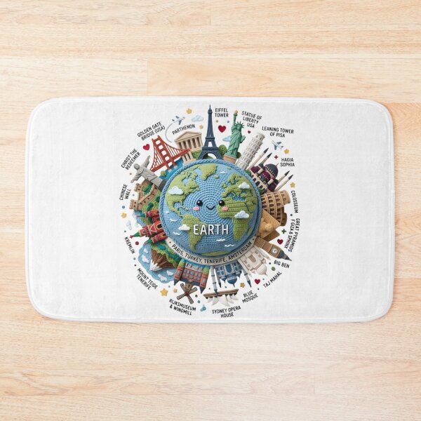 Item preview, Cute Amigurumi Tenerife World Landmark Map designed and sold by Rohan132.