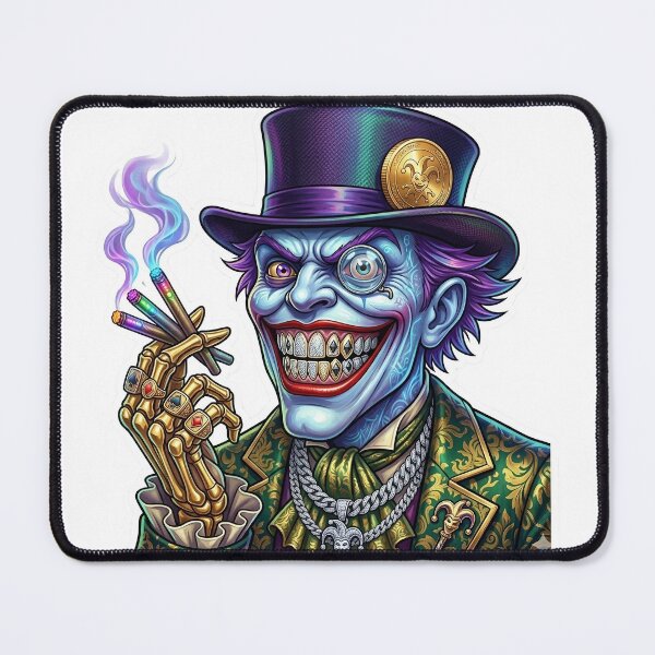 Item preview, Dapper Joker with Gold Teeth and Cigars Sticker designed and sold by Artify Lab.