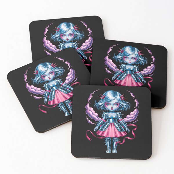 Item preview, Kawaii Gothic Armor Doll With Pink Smoke Aura designed and sold by Amanda's Factory.