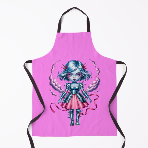 Item preview, Kawaii Gothic Armor Doll With Pink Smoke Aura designed and sold by Amanda's Factory.
