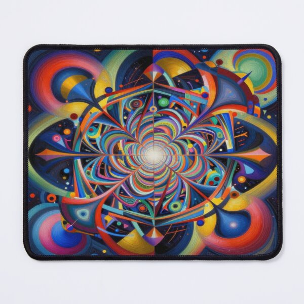 Item preview, Cosmic Energy Burst Mandala in Vivid Radiant Colors designed and sold by FotoworldEdel.