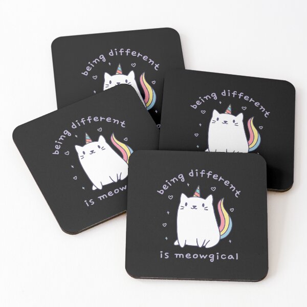 Item preview, Being Different Is Meowgical Kawaii Caticorn Rainbow Art designed and sold by haitrieuic96.