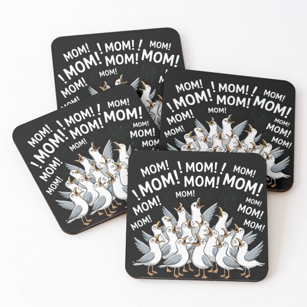 Item preview, Funny Seagulls Screaming Mom Parenting Humor Illustration designed and sold by haitrieuic96.