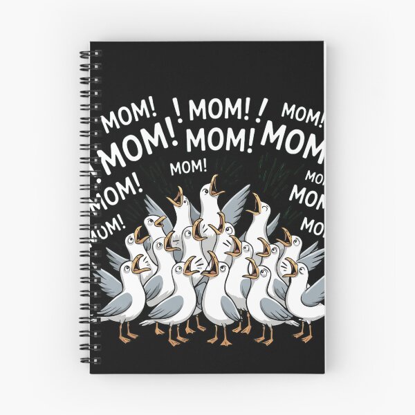 Item preview, Funny Seagulls Screaming Mom Parenting Humor Illustration designed and sold by haitrieuic96.