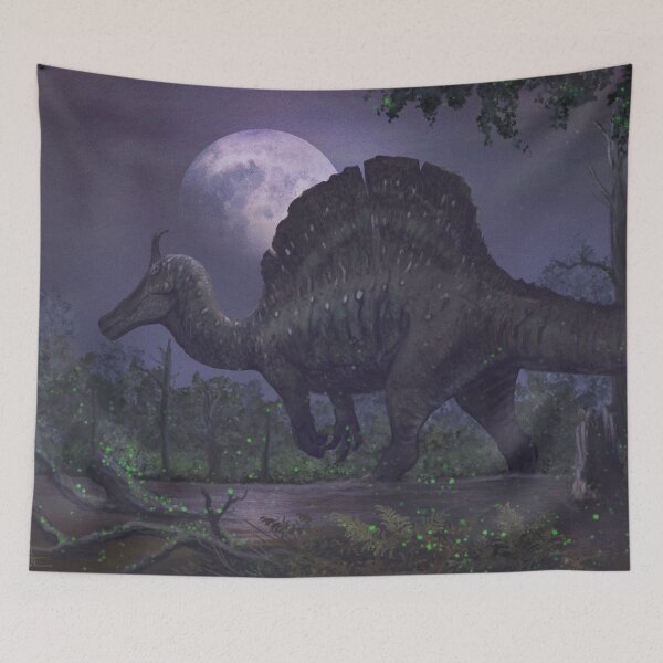 Item preview, Spinosaurus mirabilis and fireflies designed and sold by MarkWitton.