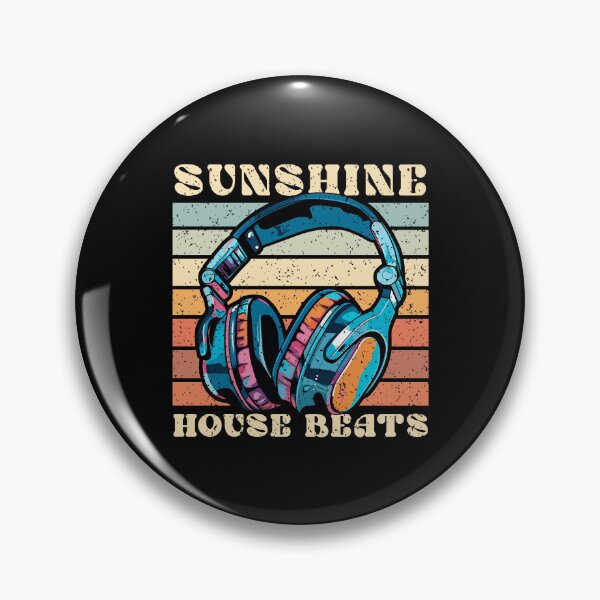 Item preview, Sunshine House Beats Retro Sunset DJ Headphones designed and sold by Dmetalx Art Apparel.