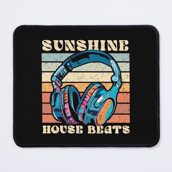 Item preview, Sunshine House Beats Retro Sunset DJ Headphones designed and sold by Dmetalx Art Apparel.