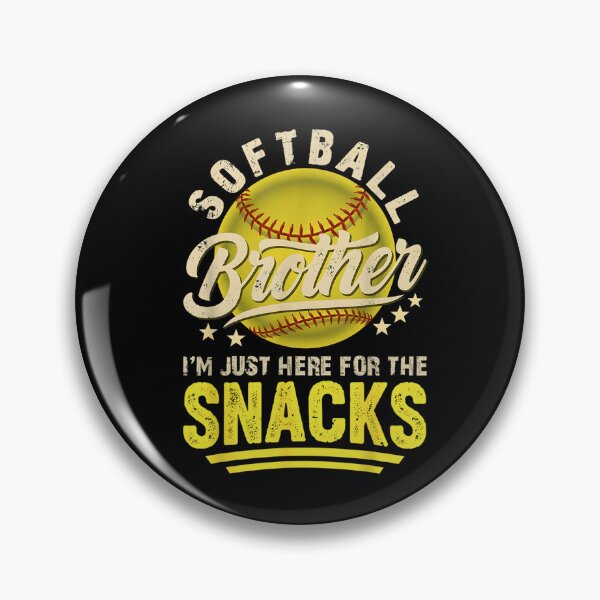 Item preview, Funny Retro Softball Brother I'm Just Here for The Snacks T-Shirt designed and sold by Somopet ⭐️⭐️⭐️⭐️⭐️.