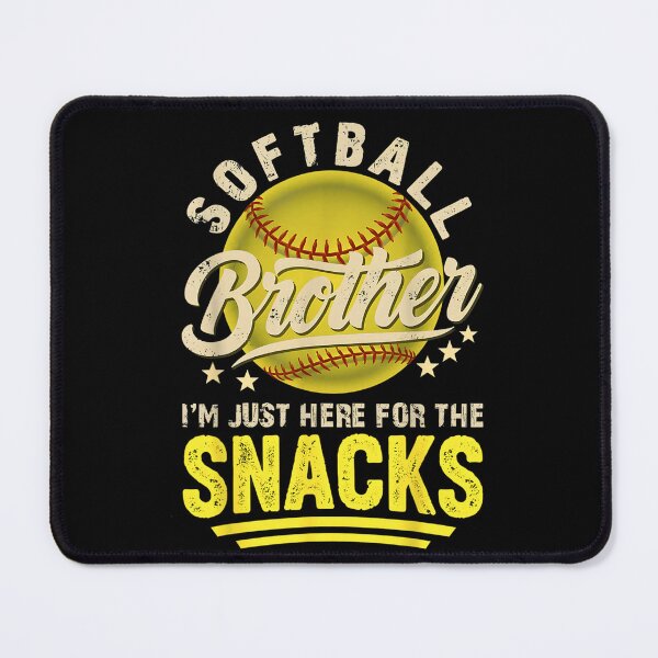 Item preview, Funny Retro Softball Brother I'm Just Here for The Snacks T-Shirt designed and sold by Somopet ⭐️⭐️⭐️⭐️⭐️.