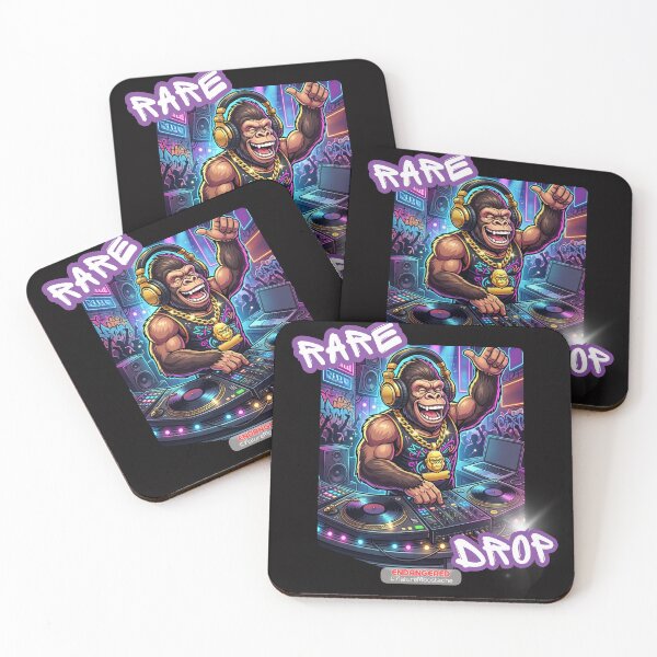 Item preview, Gorilla DJ - Wild Rhythm & Neon designed and sold by Nature & Moustaches.