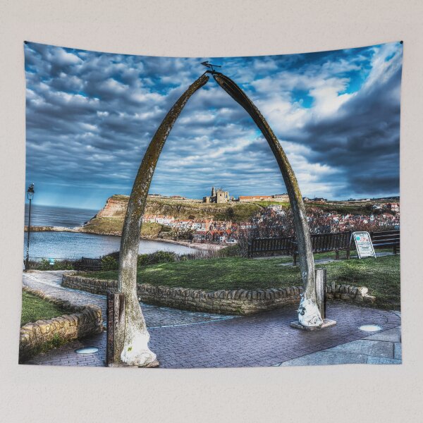 Item preview, Whitby Abbey and Whale Bones Arch View designed and sold by Paul Thompson Photography.