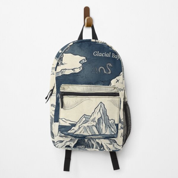 Item preview, The Frozen North - Vintage Arctic Expedition & Fantasy Map Pattern designed and sold by InnerwayStudio.