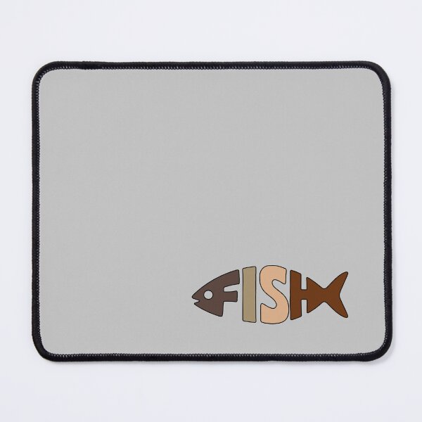 Item preview, Fish Typography Logo – Earth Tone Brown Fish Design designed and sold by busurman.