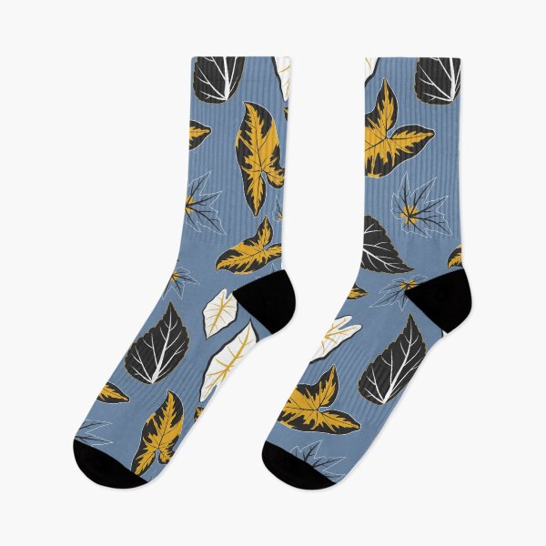 Item preview, Black and Gold Tropical Arrowhead Leaf Seamless Pattern designed and sold by Surya Design Studio.