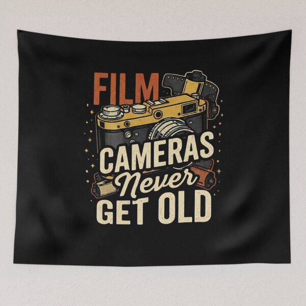 Item preview, Film Cameras Never Get Old Retro Vintage Photography Analog Camera Aesthetic Design designed and sold by bilal sibgui.