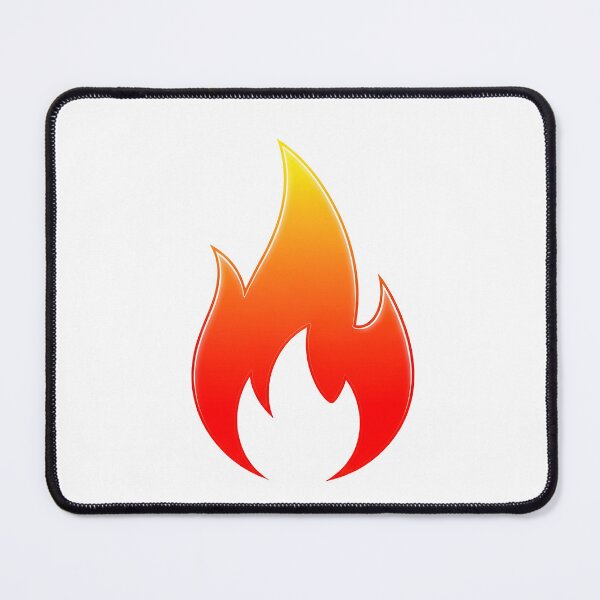 Item preview, a stylized fire icon with smooth curves on a solid color backdrop designed and sold by VerizalShop.