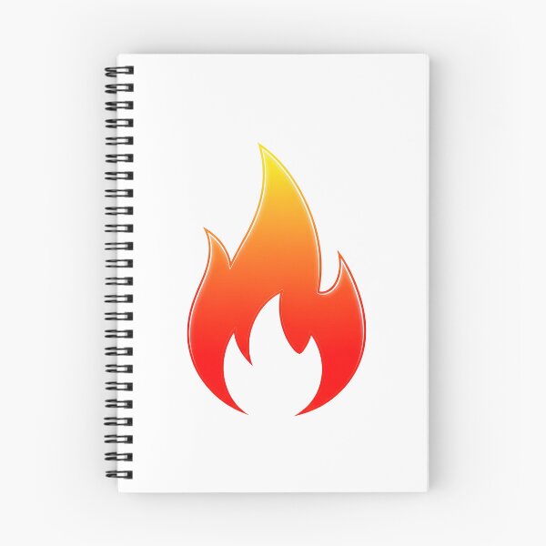 Item preview, a stylized fire icon with smooth curves on a solid color backdrop designed and sold by VerizalShop.